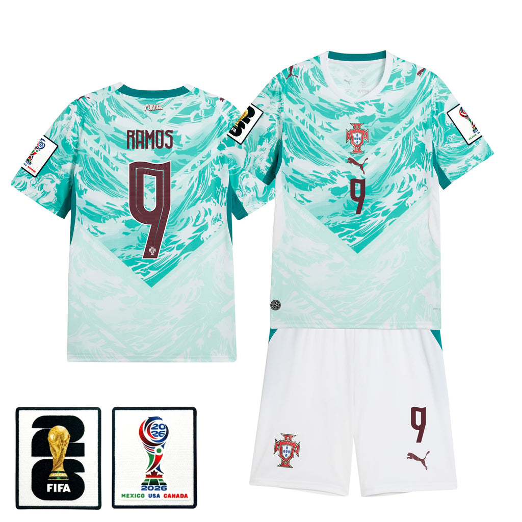 Gonçalo Ramos 9 Portugal 2026 Away Men Jersey & Shorts Set – White