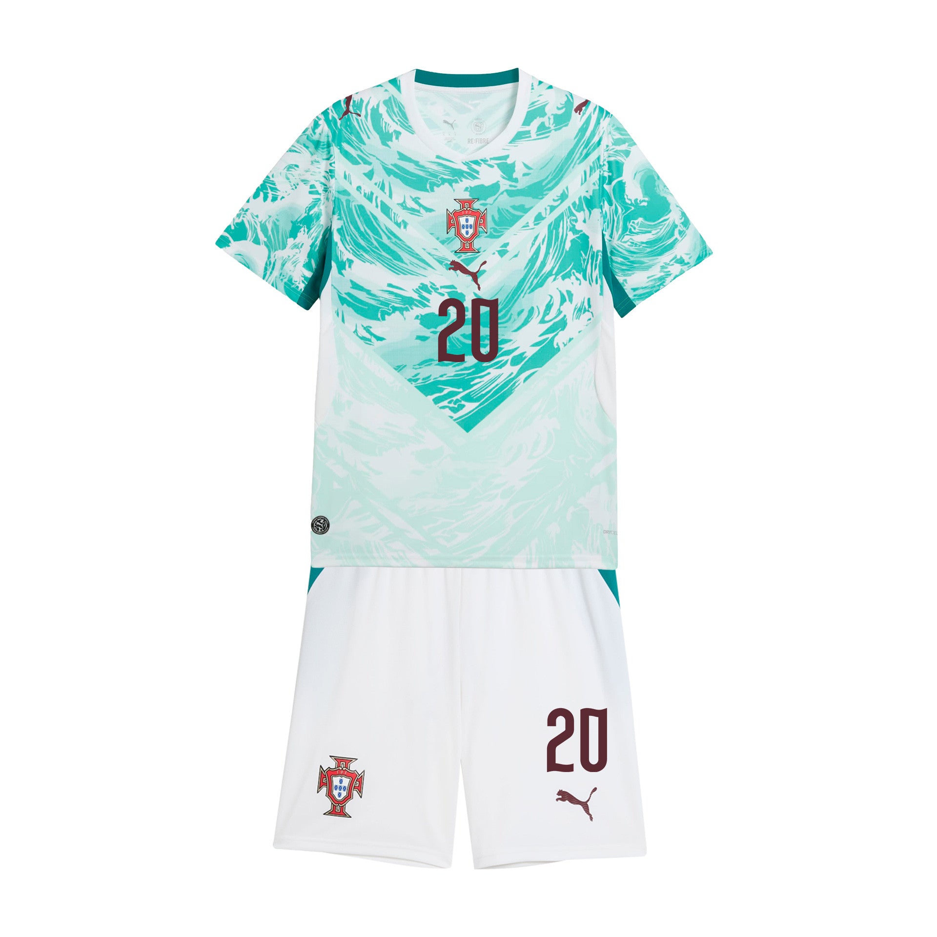 João Cancelo 20 Portugal 2026 Youth Away Jersey & Shorts Set - White