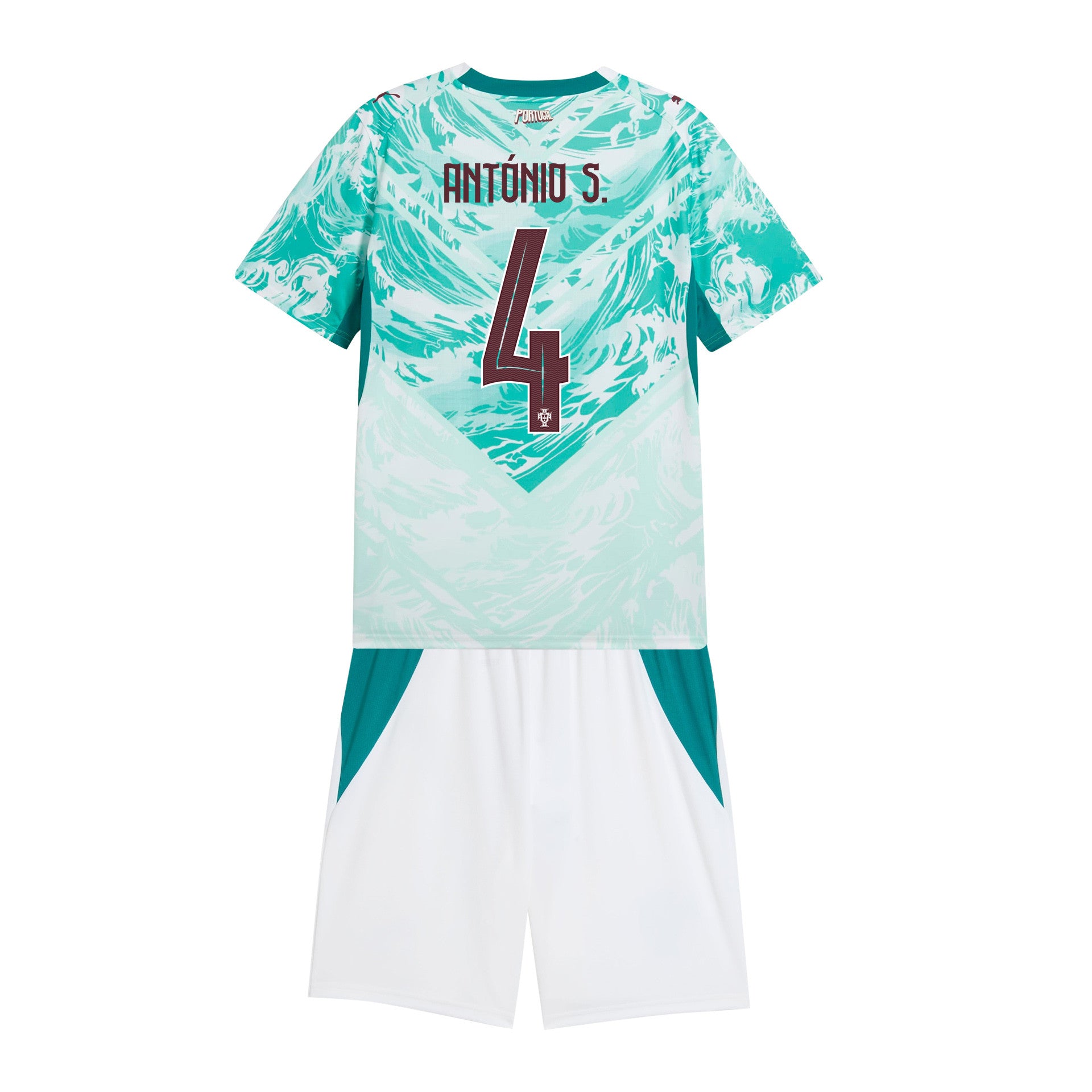 António Silva 4 Portugal 2026 Youth Away Jersey & Shorts Set - White