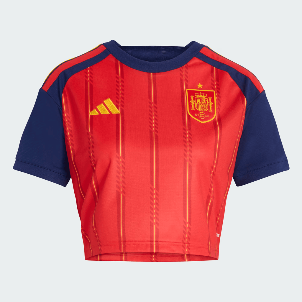 Spain 2026 Home Women's Cropped Jersey - Red