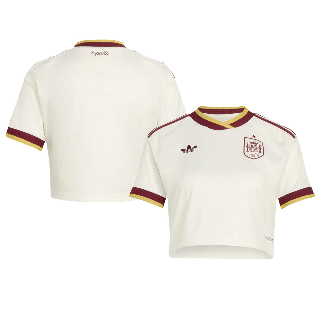 Spain 2026 Away Women's Cropped Jersey - White