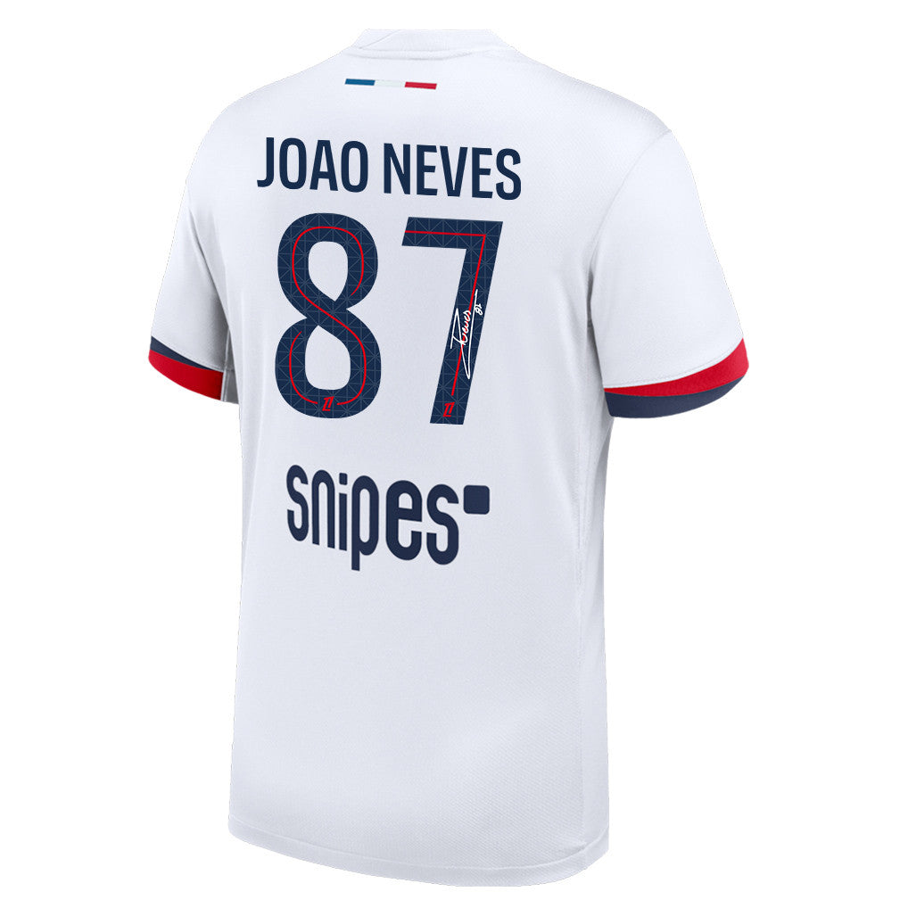 João Neves 87 Signature Paris Saint-Germain 25/26 Away Men Jersey - White