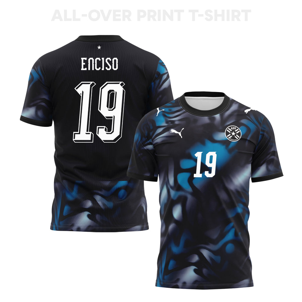 Julio Enciso 19 Paraguay 2026 Away 3D T-Shirt Fully Printed – Unisex, Navy