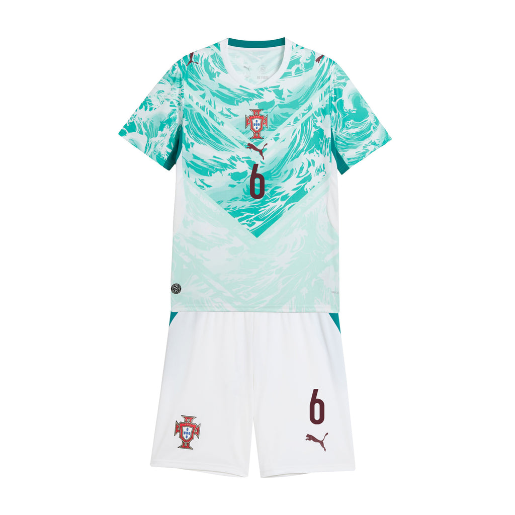 João Palhinha 6 Portugal 2026 Youth Away Jersey & Shorts Set - White
