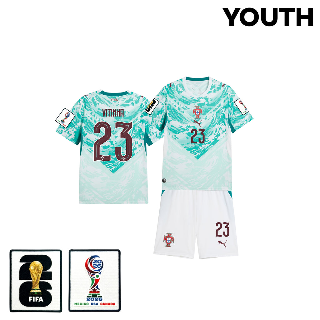 Vitinha 23 Portugal 2026 Youth Away Jersey & Shorts Set - White