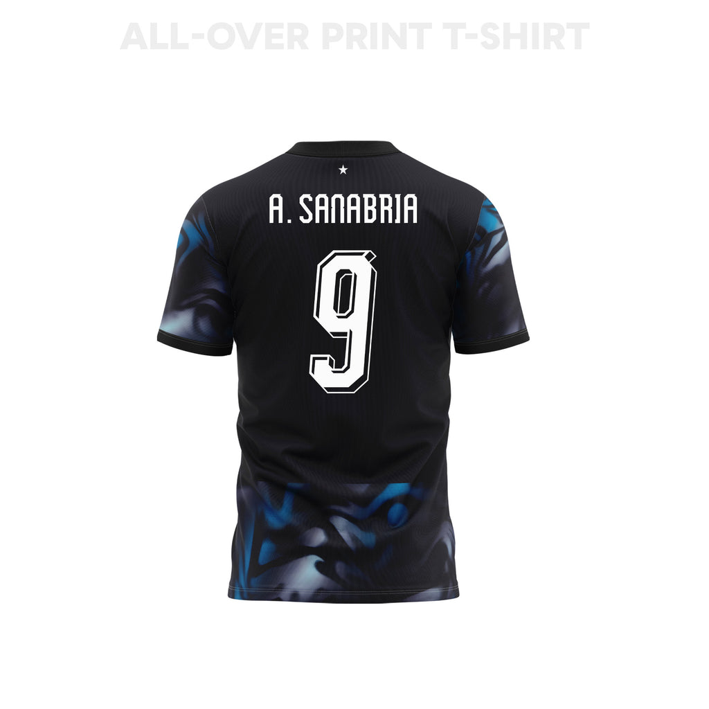 Antonio Sanabria 9 Paraguay 2026 Away 3D T-Shirt Fully Printed – Unisex, Navy