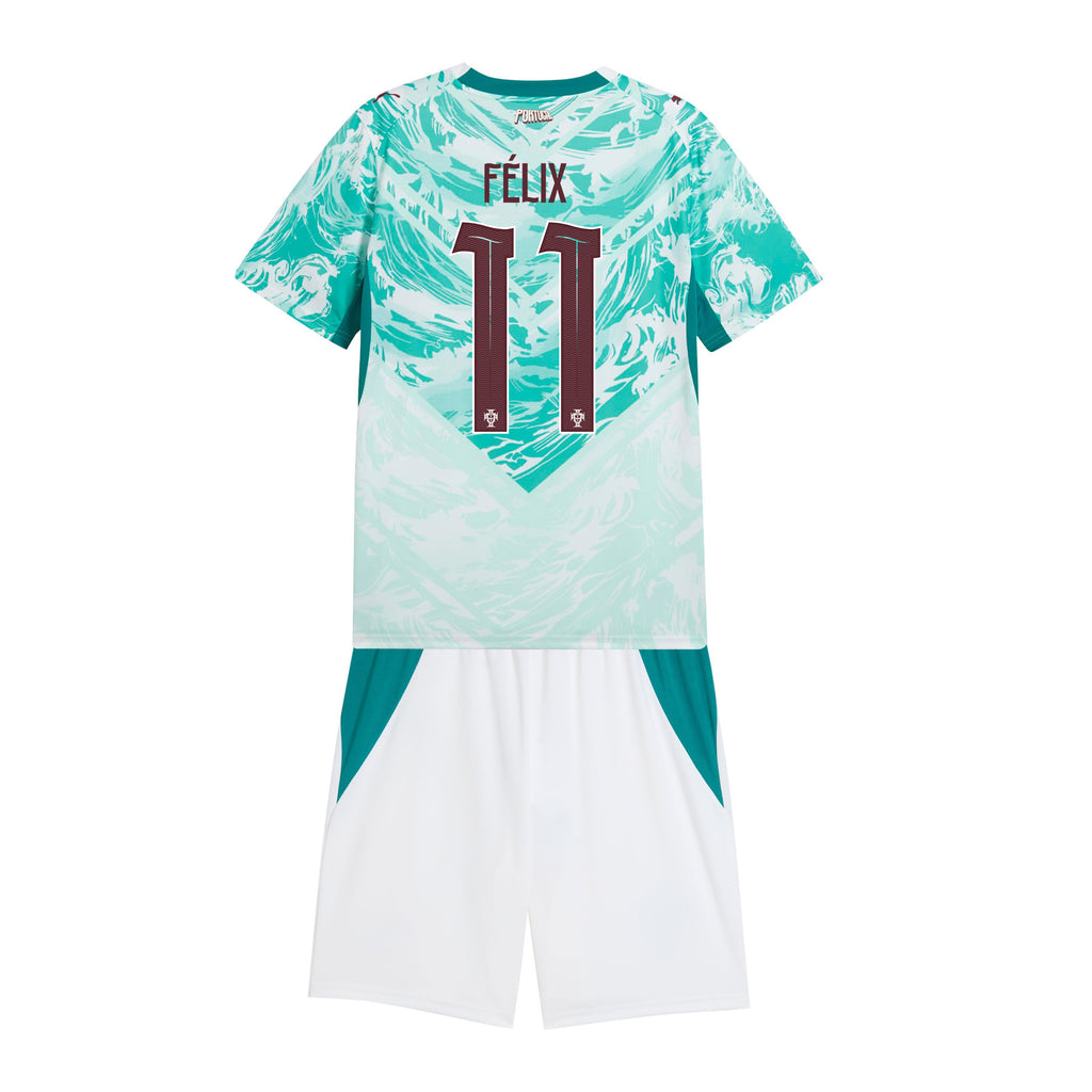 João Félix 11 Portugal 2026 Youth Away Jersey & Shorts Set - White