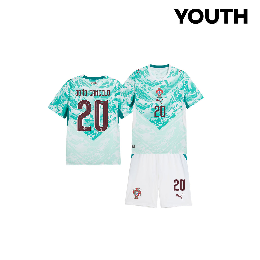 Francisco Conceição 20 Portugal 2026 Youth Away Jersey & Shorts Set - White