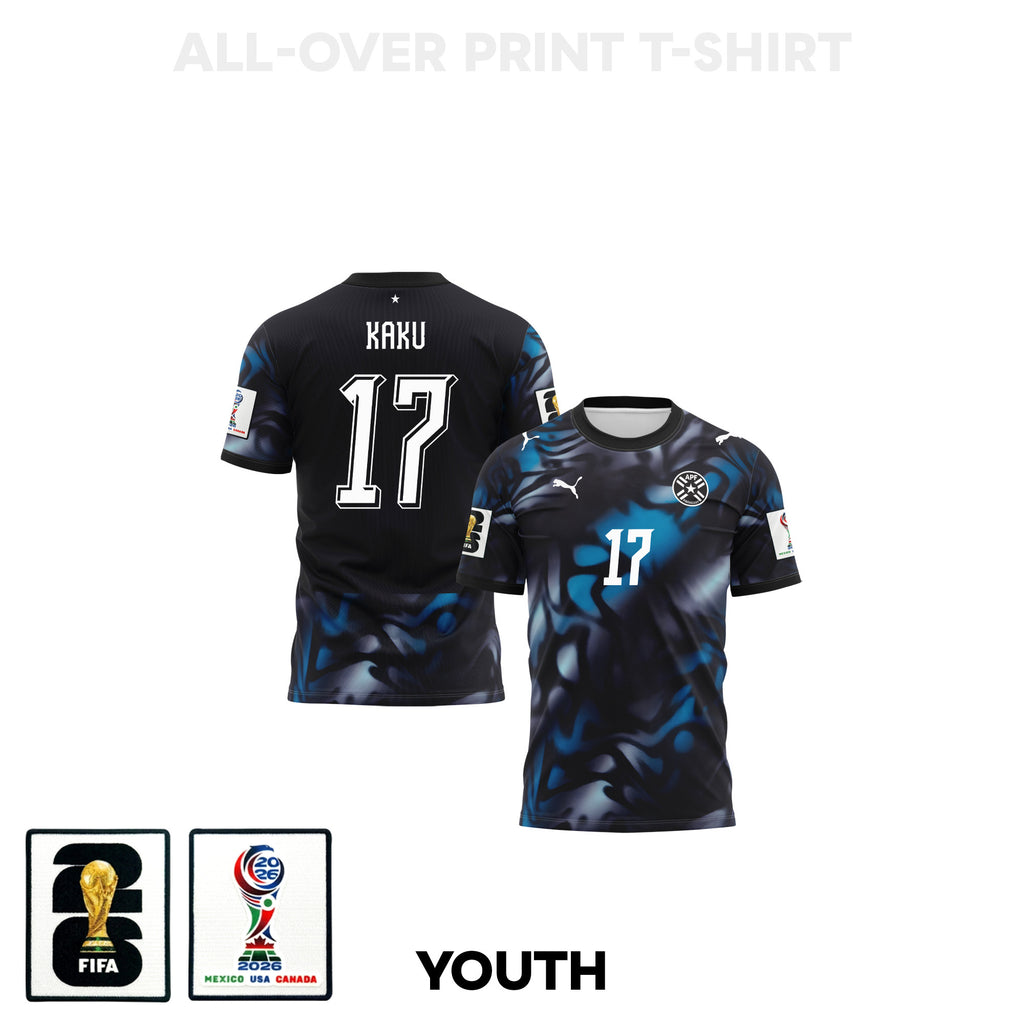 Kaku 17 Youth Paraguay 2026 Away 3D T-shirt Fully Printed – Navy