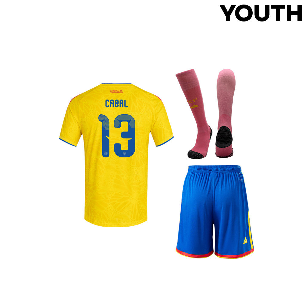 Juan Cabal 13 Colombia 2026 YOUTH Home Kit Set – Yellow