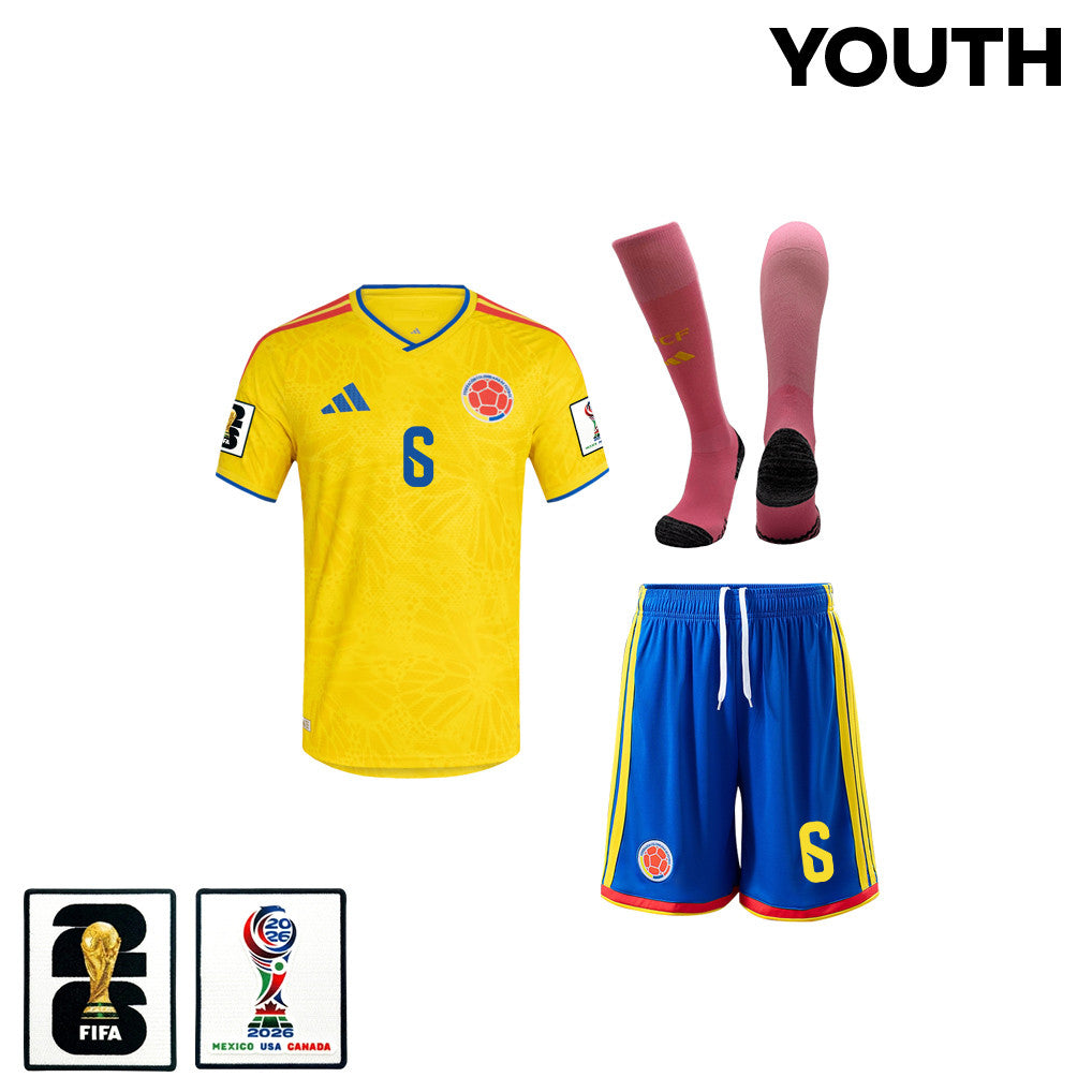 Richard Ríos 6 Colombia 2026 YOUTH Home Kit Set – Yellow