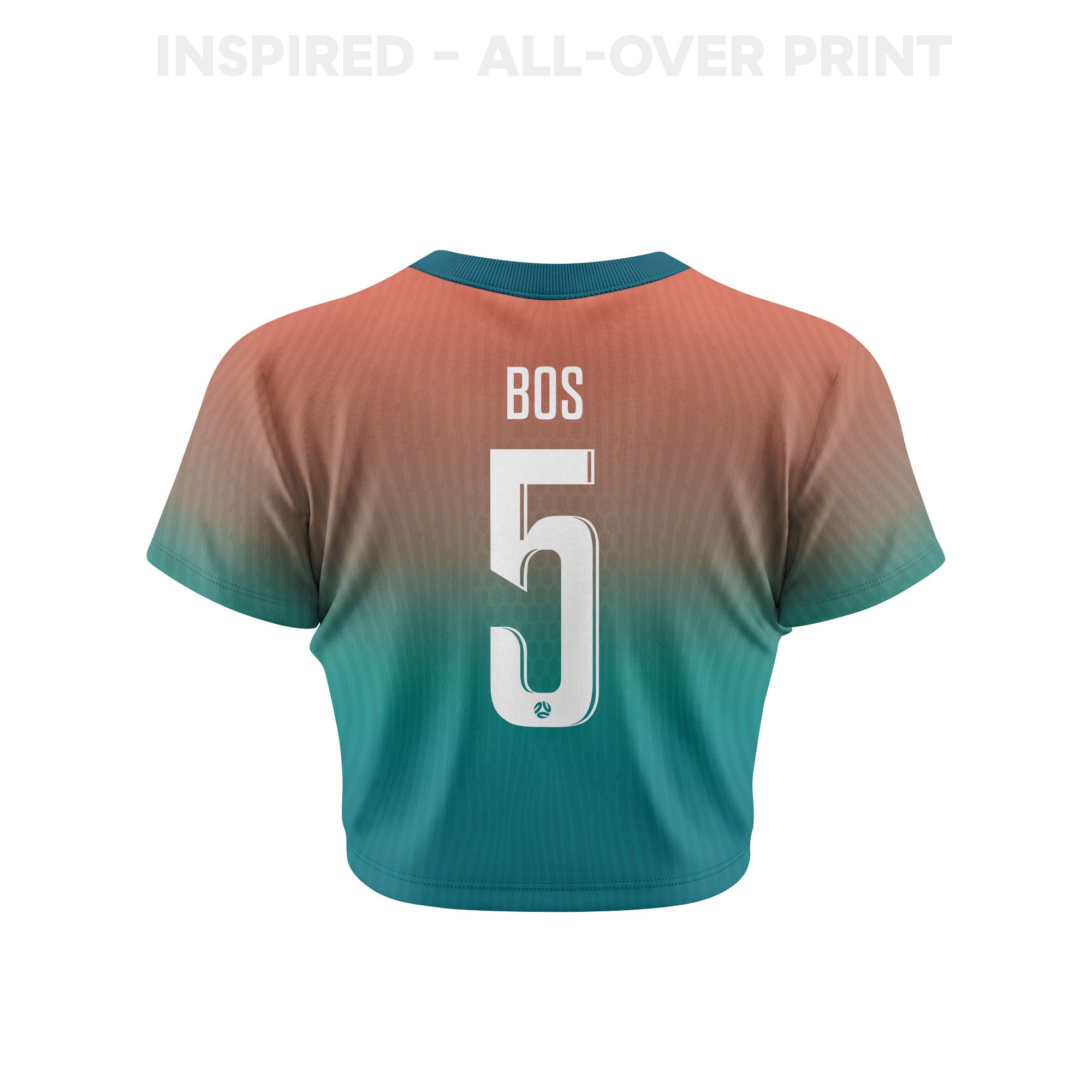 Jordan Bos 5 Australia 2026 Women's Away All-Over Print Cropped Jersey - Green
