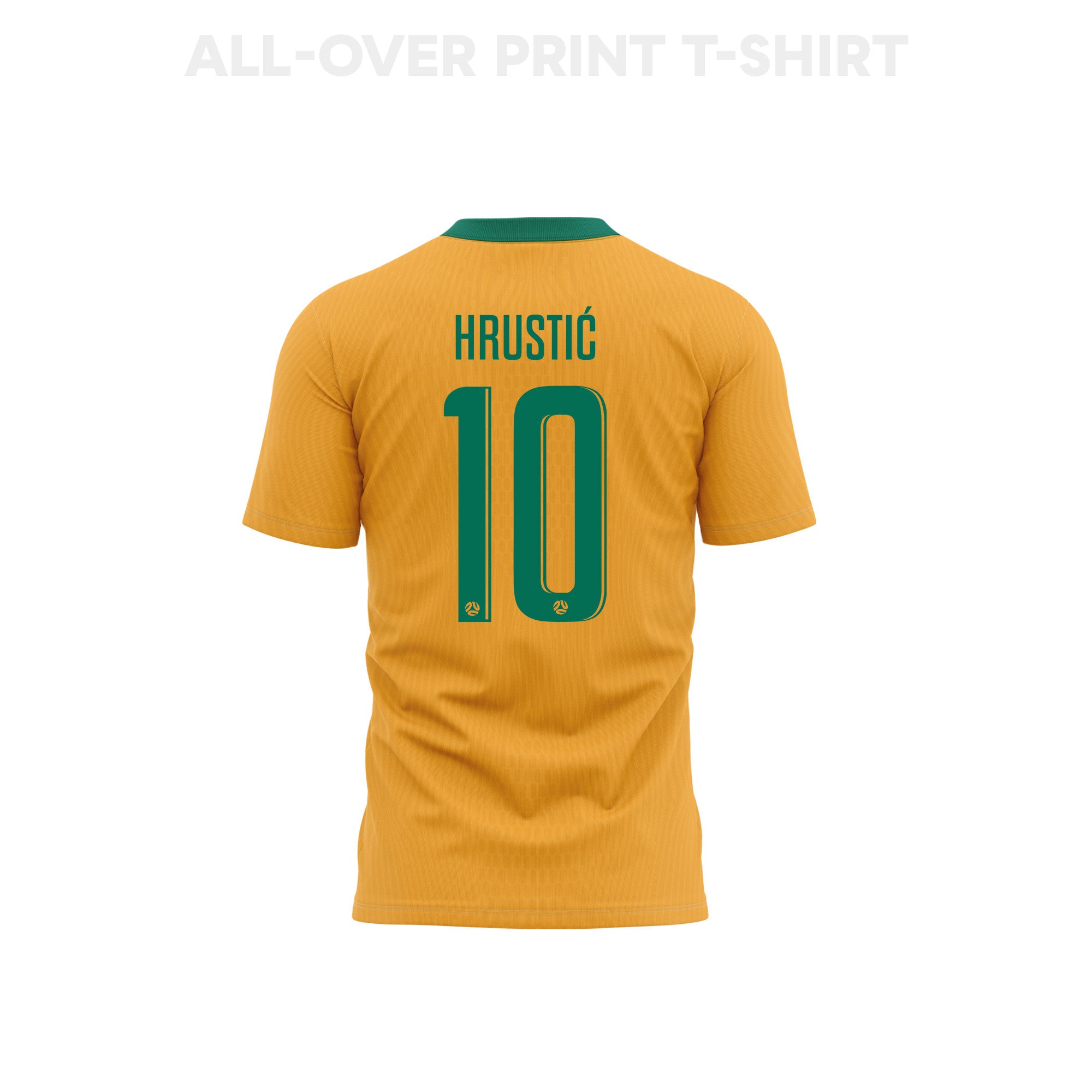 Ajdin Hrustić 10 Youth Australia 2026 Home 3D T-shirt Fully Printed – Yellow