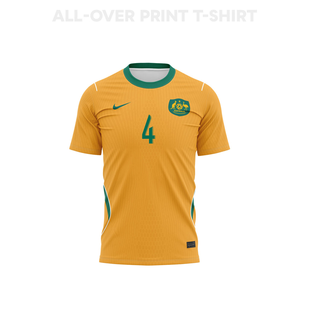 Kye Rowles 4 Australia 2026 Home 3D T-Shirt Fully Printed – Unisex, Yellow