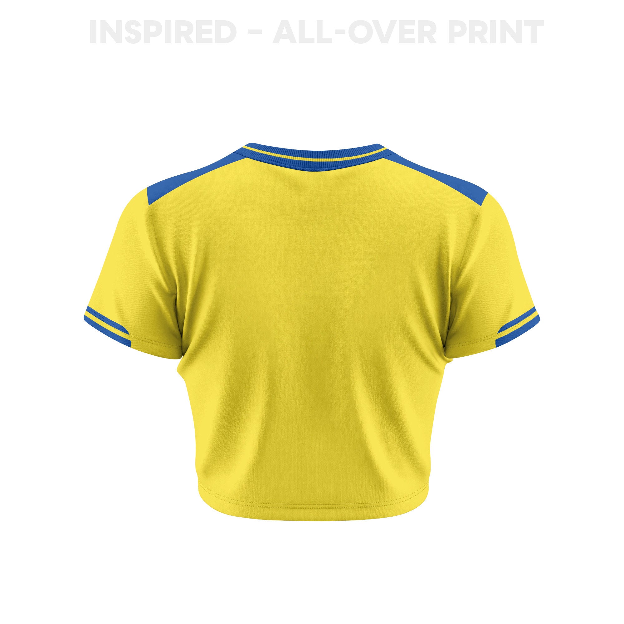Sweden 2026 Women's Home All-Over Print Cropped Jersey - Yellow