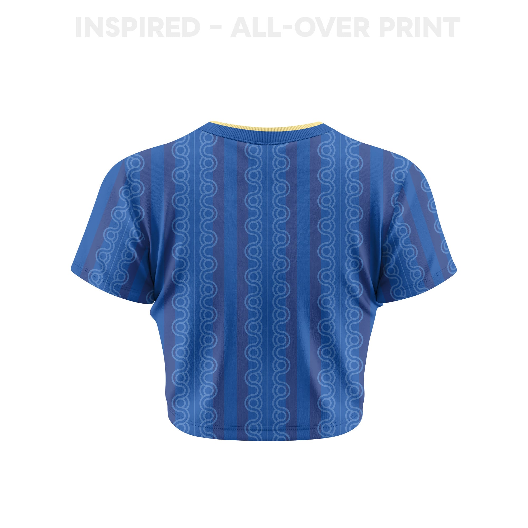 Sweden 2026 Women's Away All-Over Print Cropped Jersey - Blue