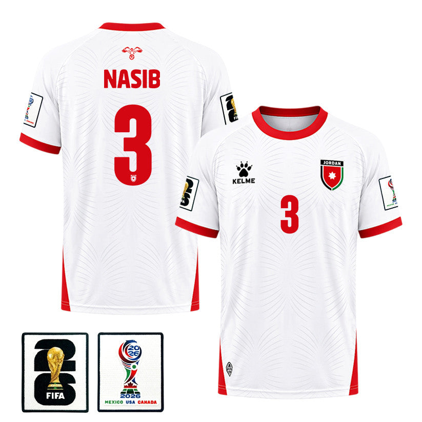 Abdallah Nasib 3 Jordan 2026 Home Jersey - White, Men