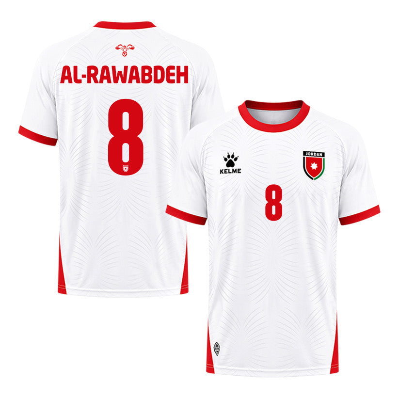 Noor Al-Rawabdeh 8 Jordan 2026 Home Jersey - White, Men
