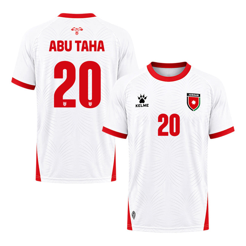 Mohannad Abu Taha 20 Jordan 2026 Home Jersey - White, Men