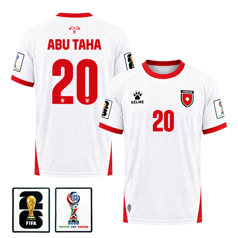 Mohannad Abu Taha 20 Jordan 2026 Home Jersey - White, Men