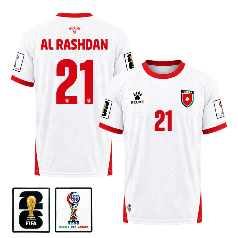 Nizar Al Rashdan 21 Jordan 2026 Home Jersey - White, Men