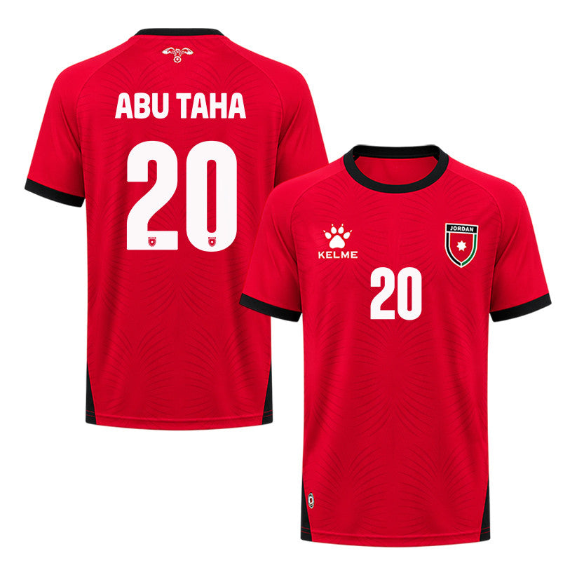 Mohannad Abu Taha 20 Jordan 2026 Away Jersey - Red, Men