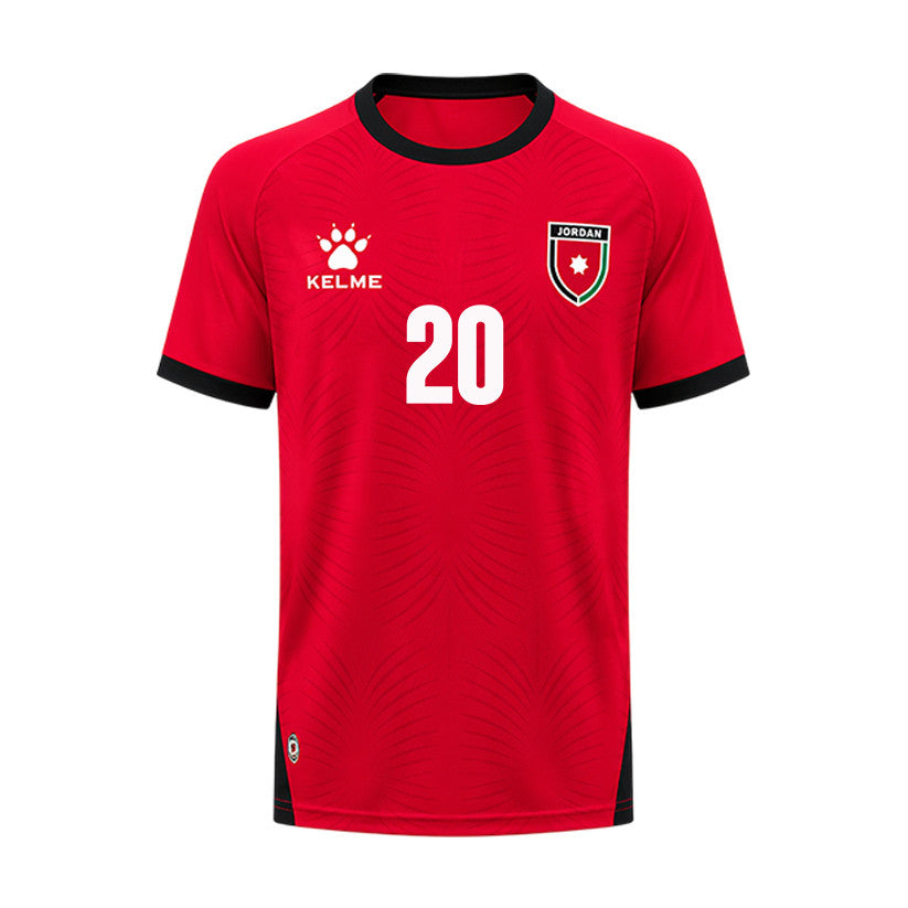 Mohannad Abu Taha 20 Jordan 2026 Away Jersey - Red, Men