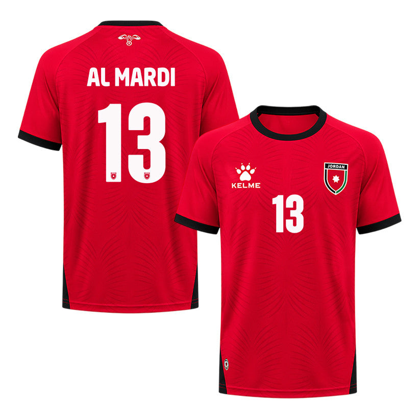 Mahmoud Al Mardi 13 Jordan 2026 Away Jersey - Red, Men