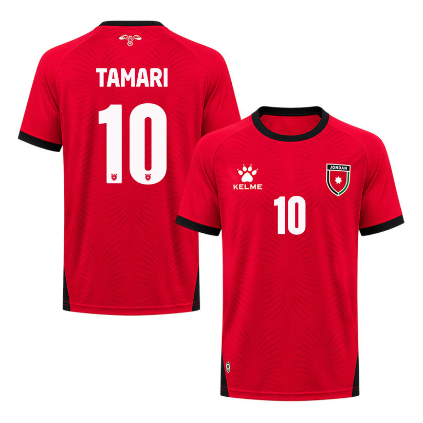 Mousa Tamari 10 Jordan 2026 Away Jersey - Red, Men