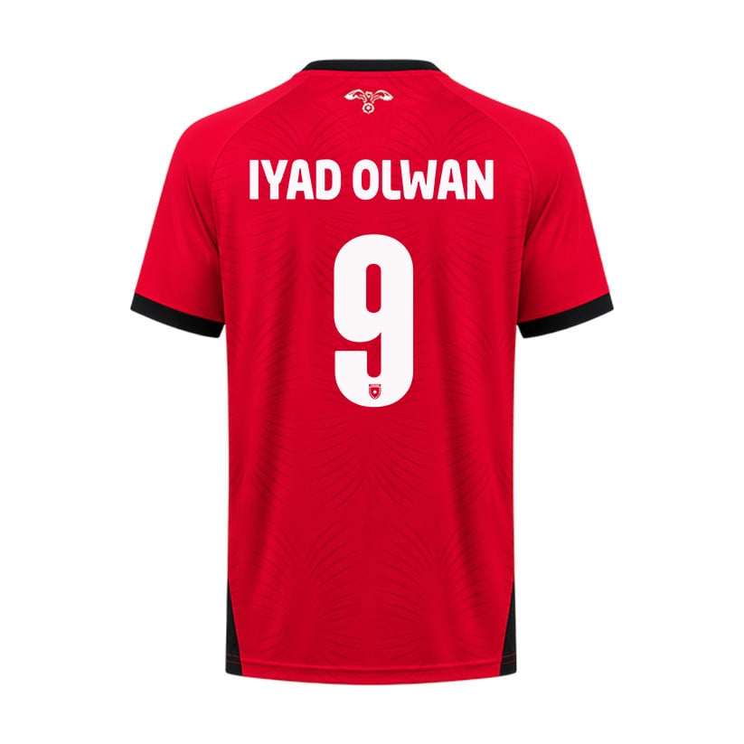 Ali Iyad Olwan 9 Jordan 2026 Away Jersey - Red, Men