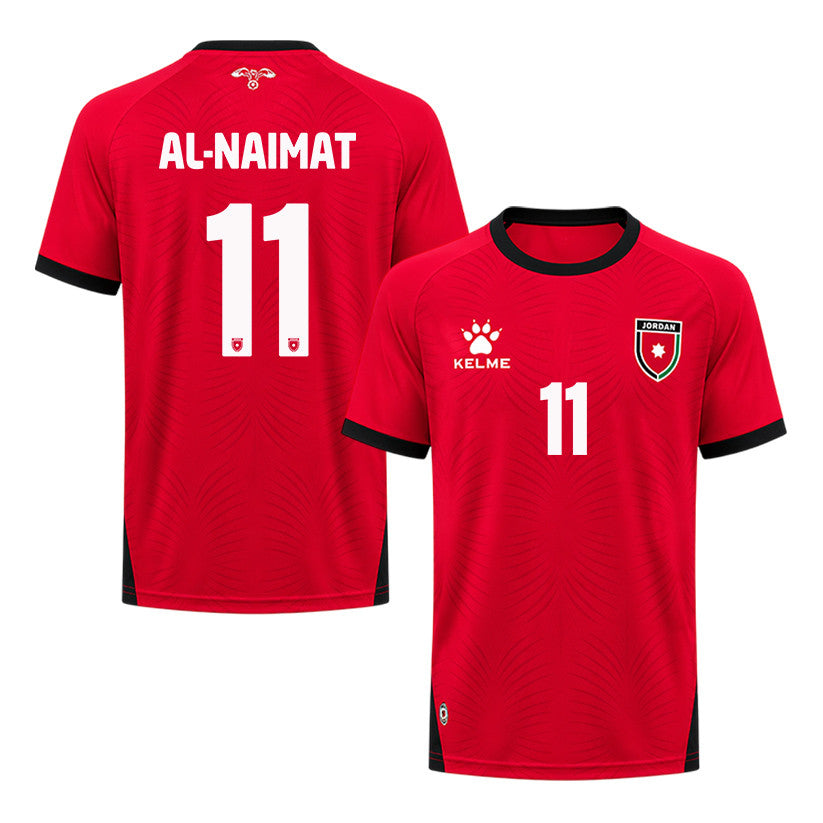 Yazan Al-Naimat 11 Jordan 2026 Away Jersey - Red, Men