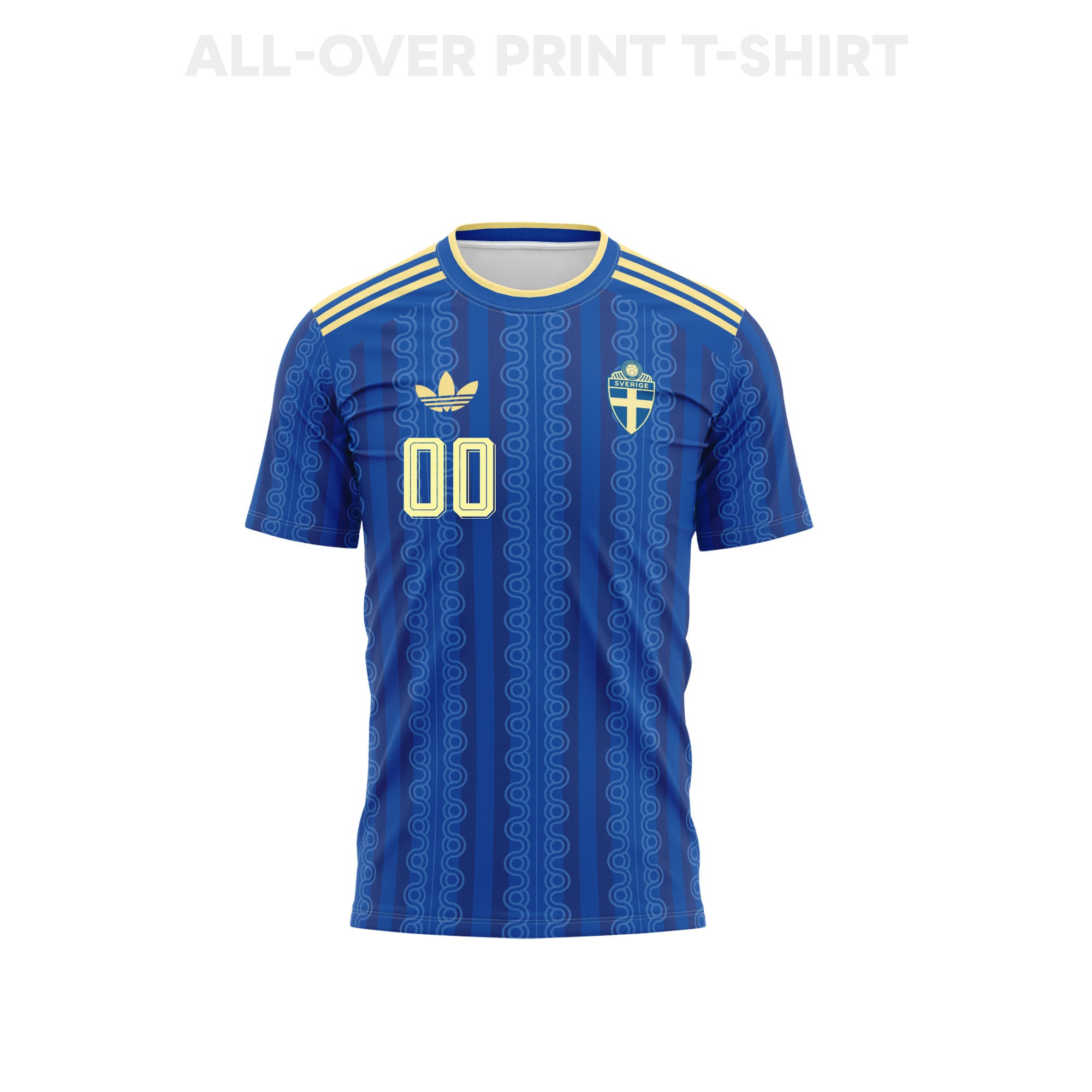 Sweden 2026 Away 3D T-Shirt Fully Printed – Personalized – Unisex, Blue