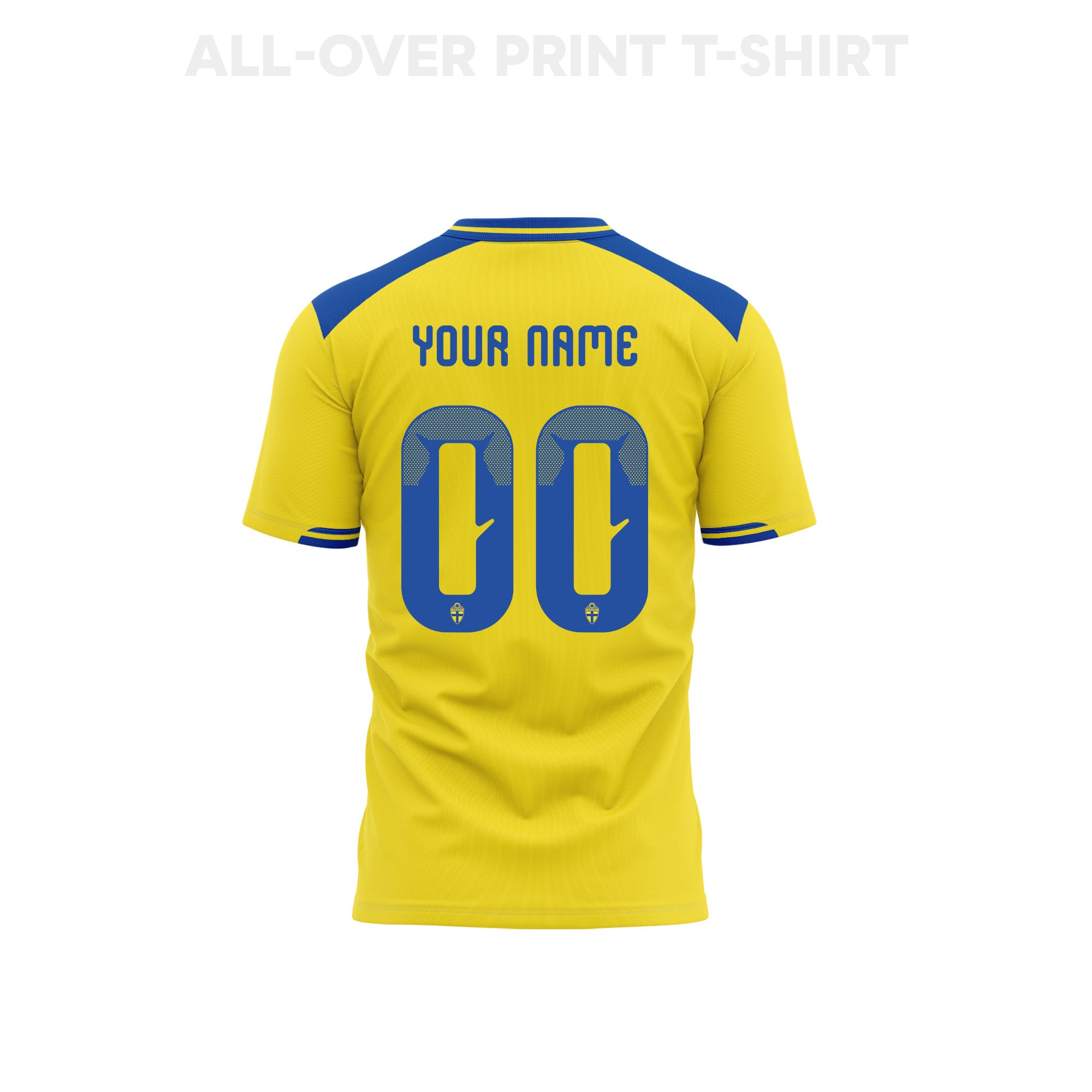 Sweden 2026 Home 3D T-Shirt Fully Printed – Personalized – Unisex, Yellow