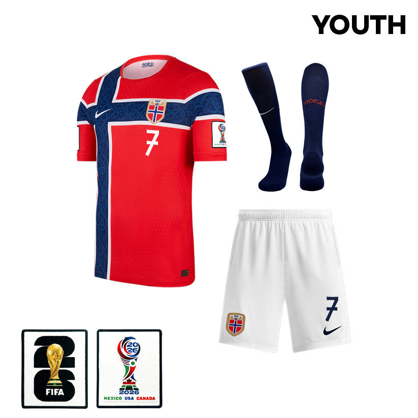 Alexander Soerloth 7 Norway 2026 YOUTH Home Kit Set – Red