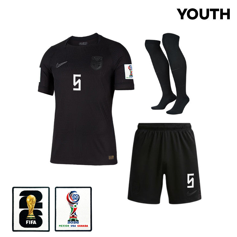 David Moeller Wolfe 5 Norway 2026 YOUTH Away Kit Set – Black