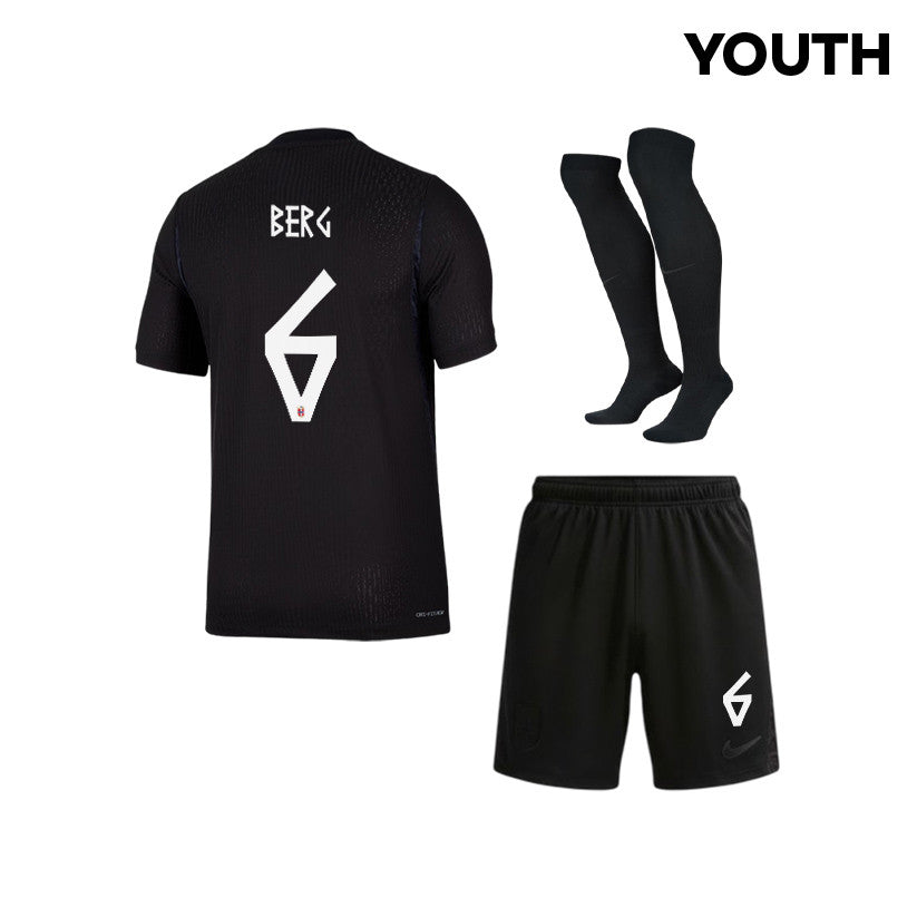 Patrick Berg 6 Norway 2026 YOUTH Away Kit Set – Black