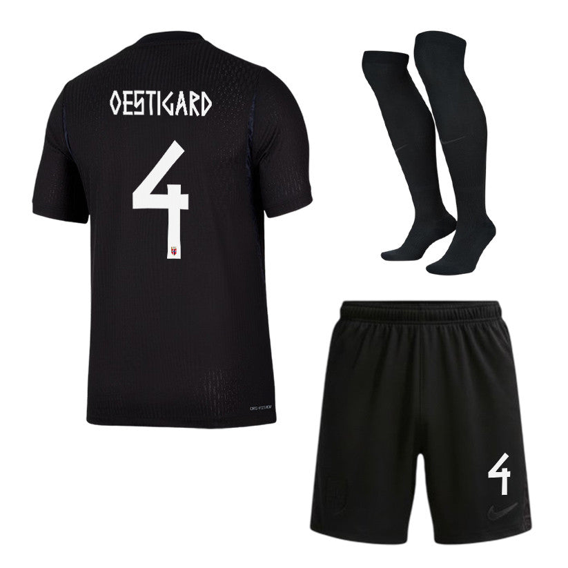 Leo Oestigard 4 Norway 2026 Away Men Kit Set – Black