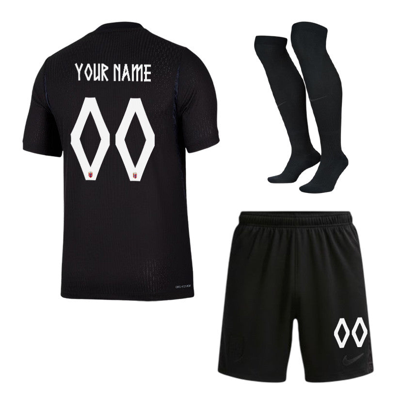Norway 2026 Away Men Kit Set – Personalized - Black