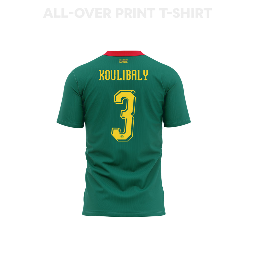 Kalidou Koulibaly 3 Senegal 2026 Away 3D T-Shirt Fully Printed – Unisex, Green