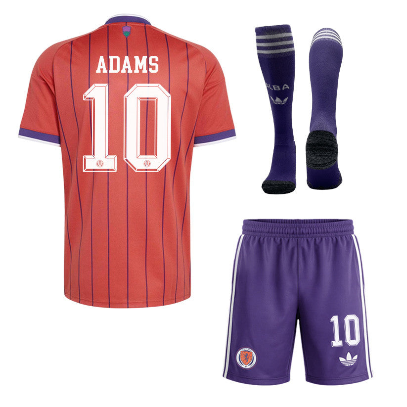 Che Adams 10 Scotland 2026 Away Men Kit Set – Red/Purple