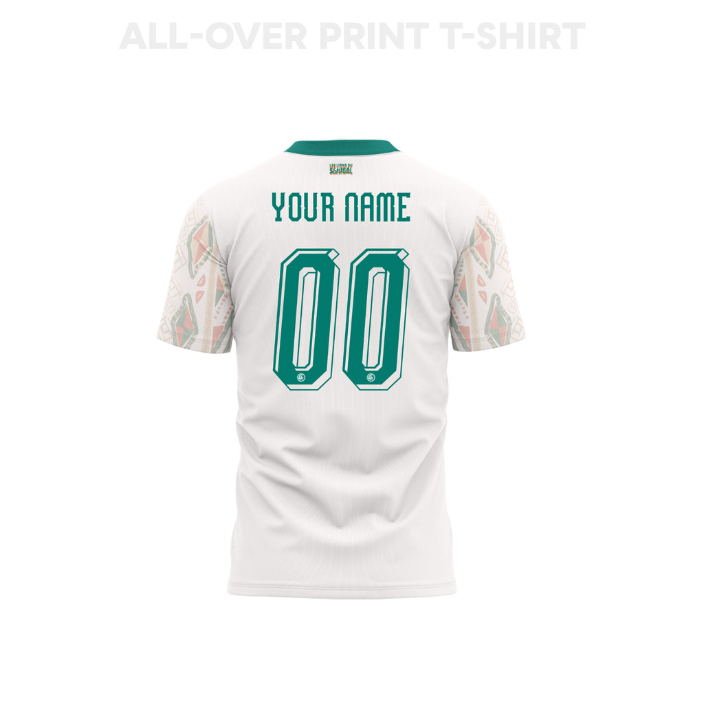 Senegal 2026 Home 3D T-Shirt Fully Printed – Personalized – Unisex, White