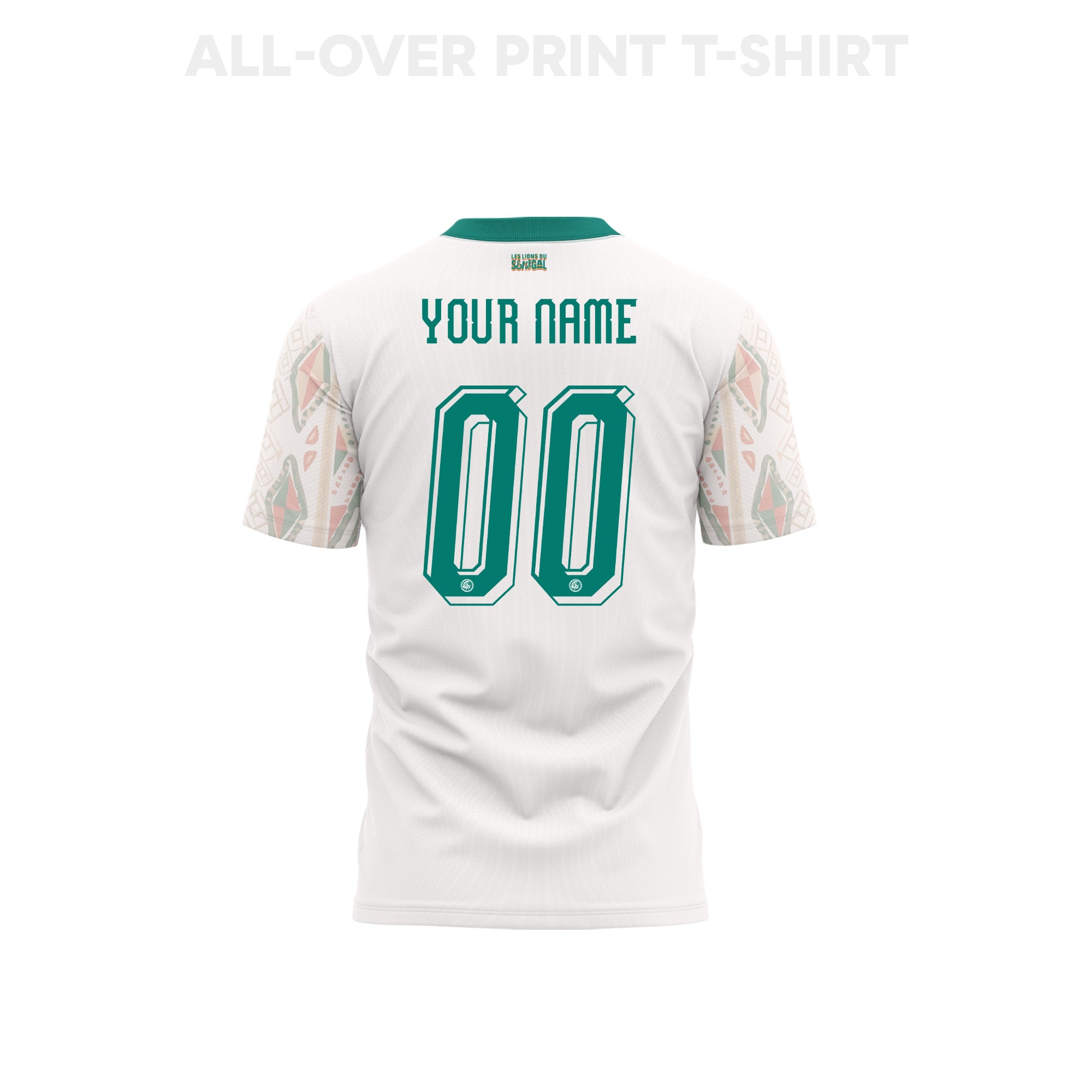 Senegal 2026 Home 3D T-Shirt Fully Printed – Personalized – Unisex, White