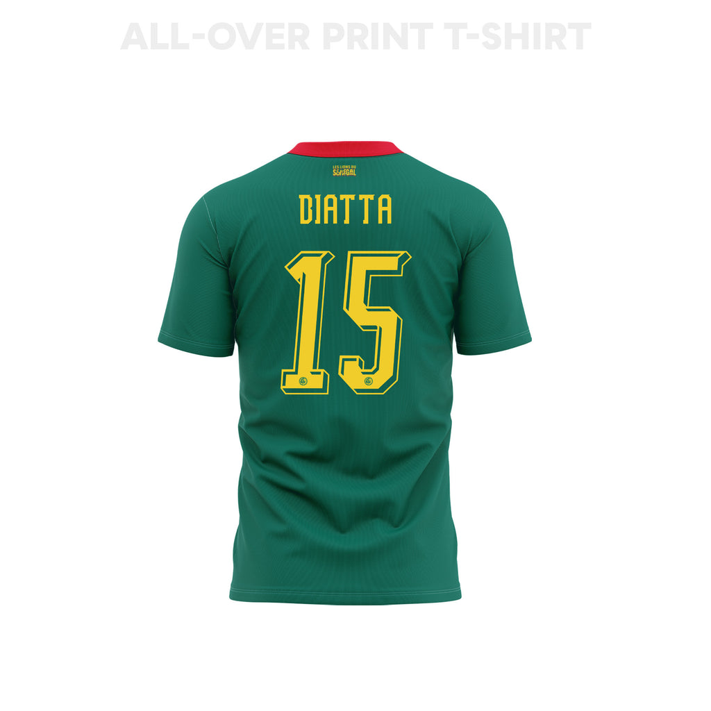 Krépin Diatta 15 Youth Senegal 2026 Away 3D T-shirt Fully Printed – Green