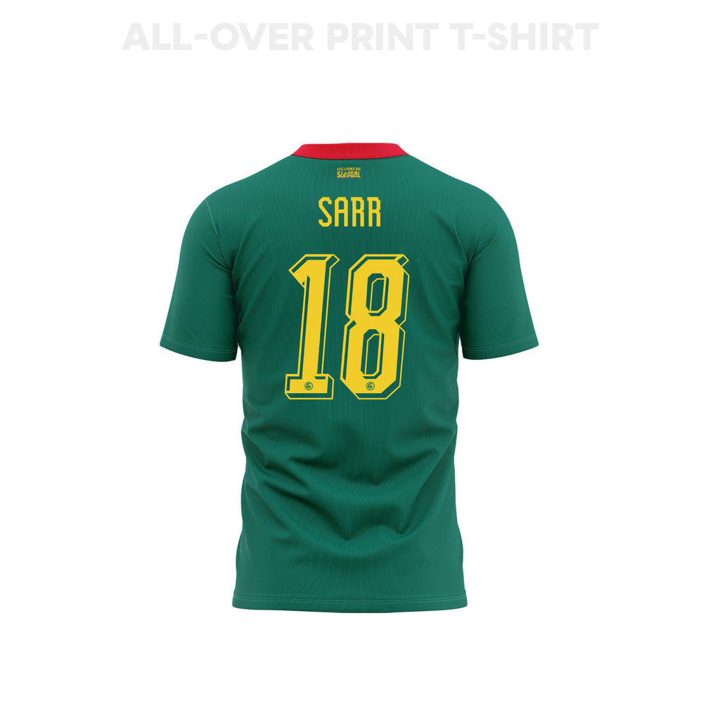 Ismaïla Sarr 18 Youth Senegal 2026 Away 3D T-shirt Fully Printed – Green