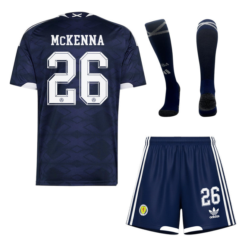 Scott McKenna 26 Scotland 2026 Home Men Kit Set – Navy