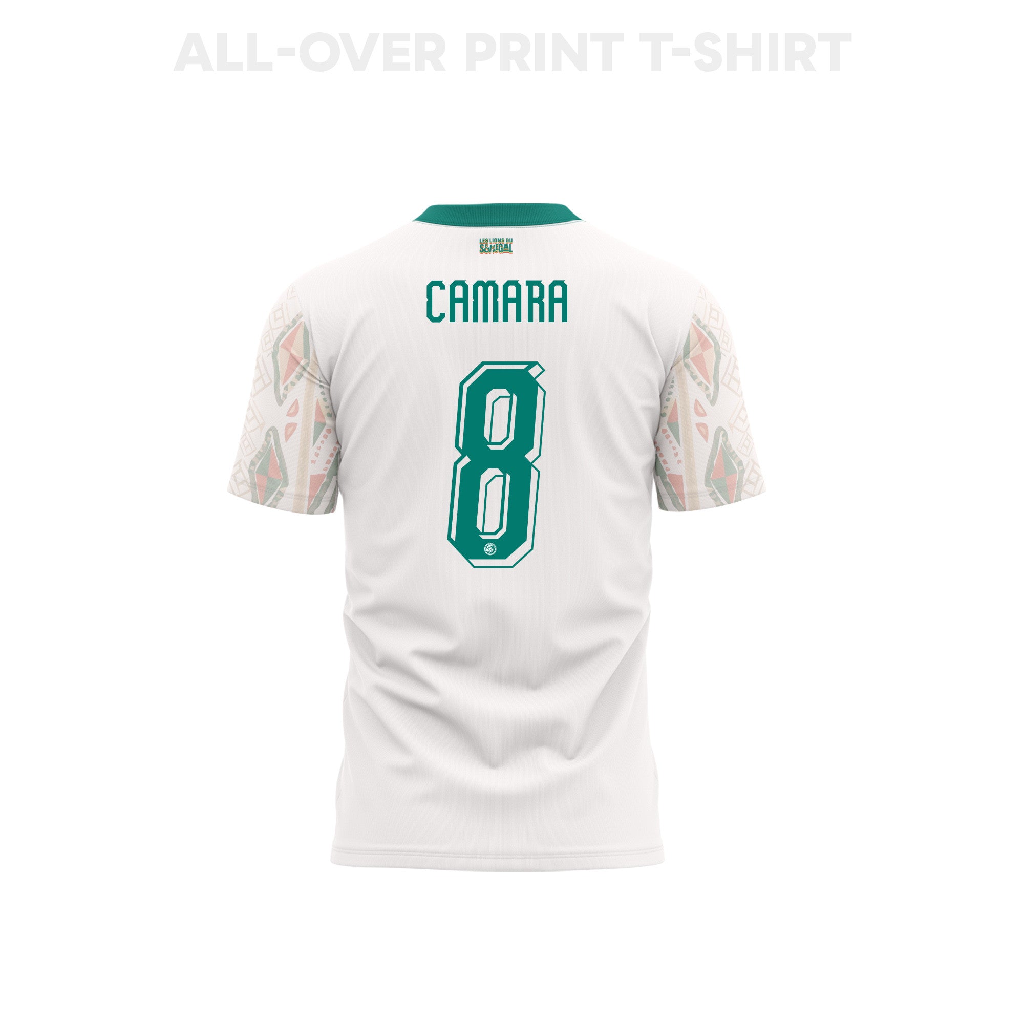 Lamine Camara 8 Youth Senegal 2026 Home 3D T-shirt Fully Printed – White