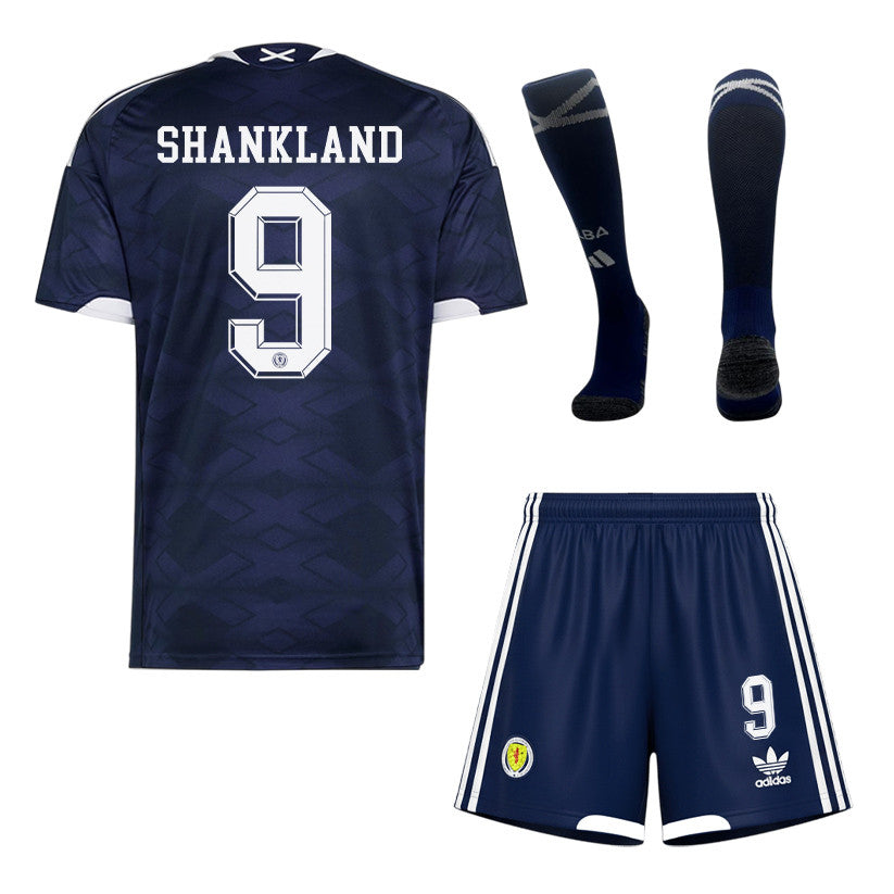 Lawrence Shankland 9 Scotland 2026 Home Men Kit Set – Navy