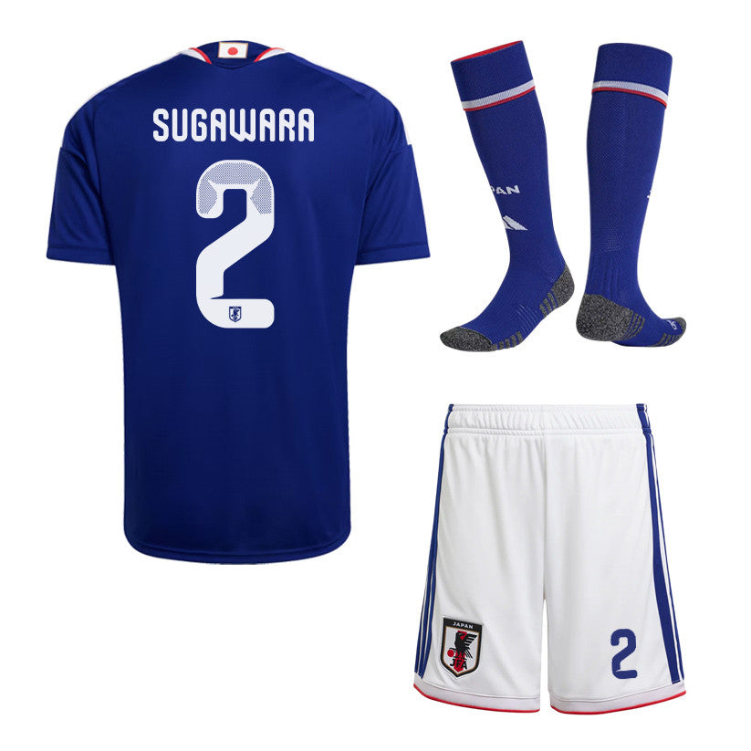 Yukinari Sugawara 2 Japan 2026 Home Men Kit Set – Blue/White