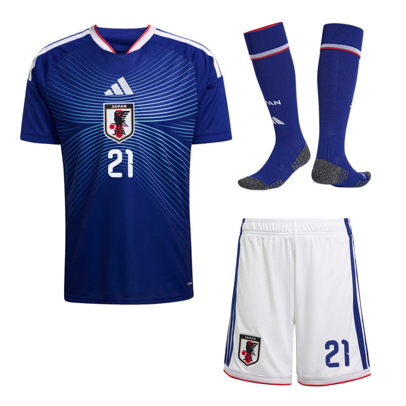 Hiroki Ito 21 Japan 2026 Home Men Kit Set – Blue/White