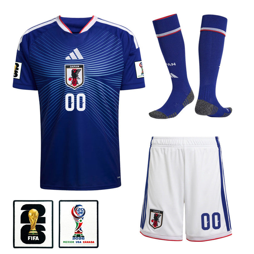 Japan 2026 Home Men Kit Set - Personalized - Blue/White